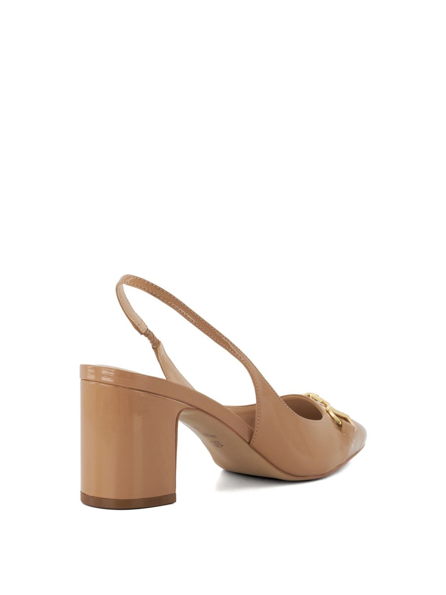 Women Dune London Heels | Detailed Brown