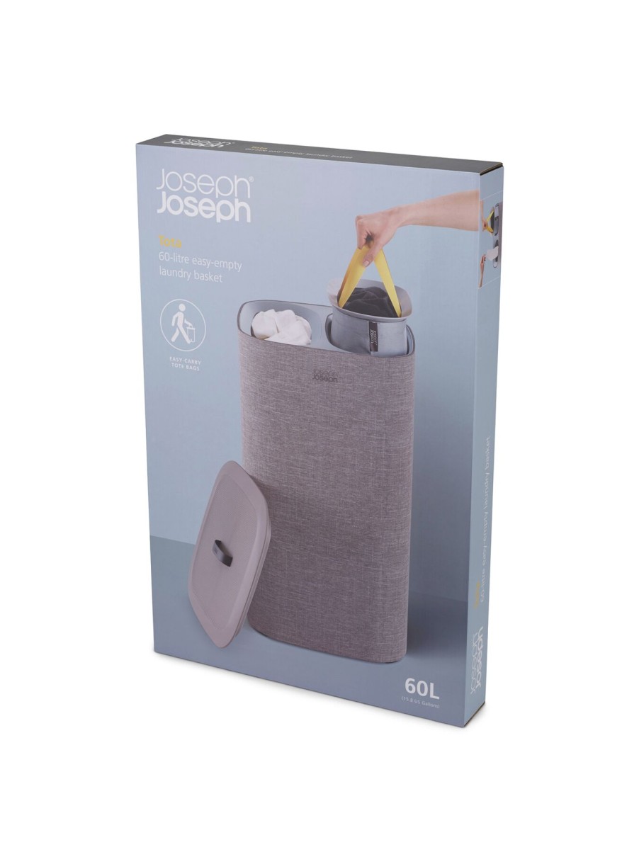 Home & Tech Joseph Joseph Utility & Cleaning | Tota Laundry Basket 60L Grey