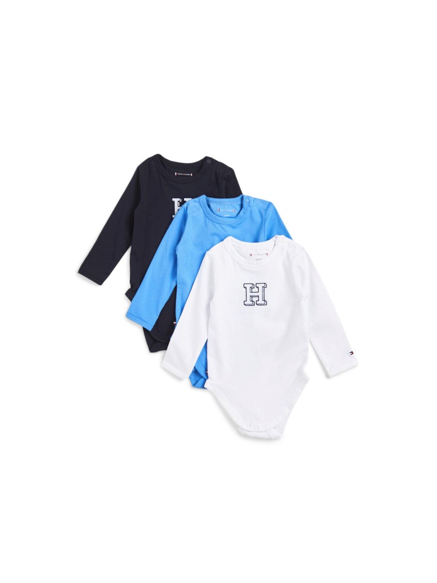 Kids Tommy Hilfiger Sets | Baby 3 Pack Giftbox Desert Sky