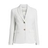 Women Peserico Coats & Jackets | Single Breasted Blazer Pure White