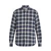 Men Hartford Shirts | Paul Double Face Check Shirt Grey/Navy