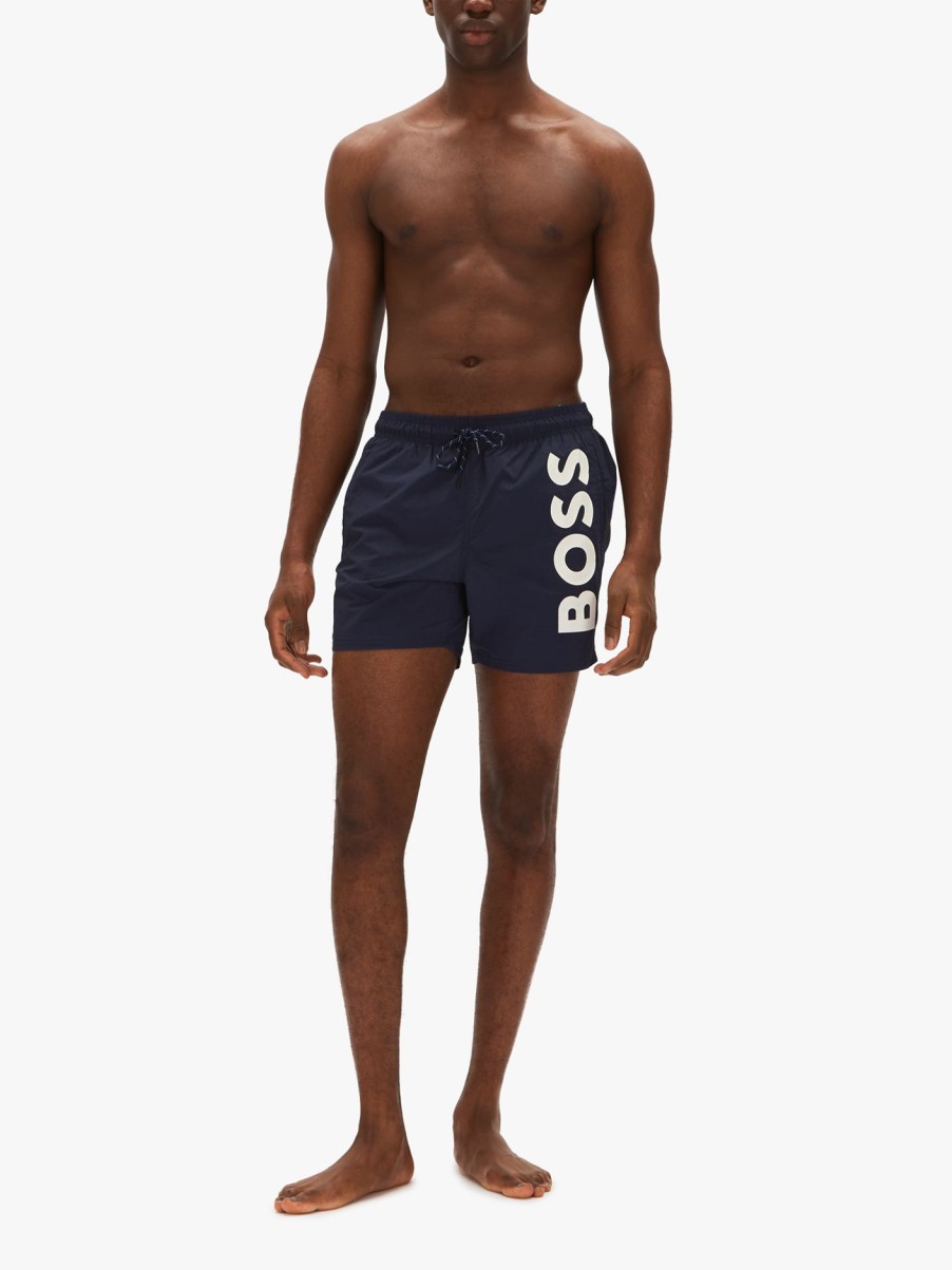 Men BOSS Swimwear | Boss Octopus Swim Short Navy