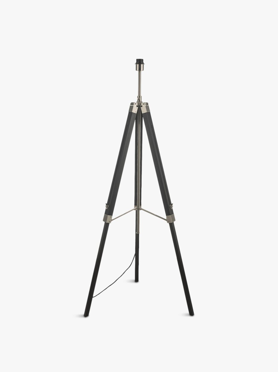 Home & Tech Dar Lighting Floor Lamps | Easel Tripod Floor Lamp Base Black