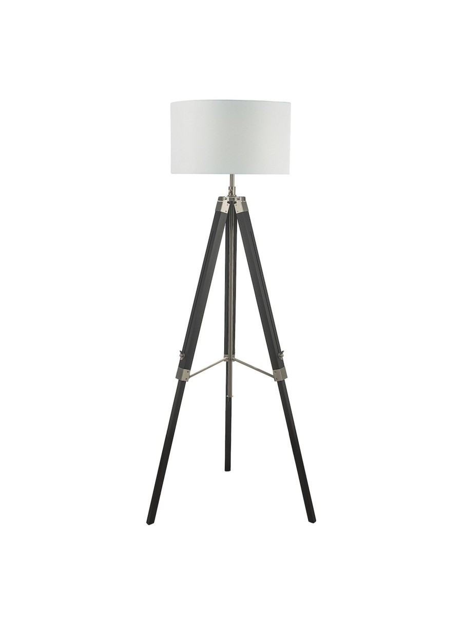 Home & Tech Dar Lighting Floor Lamps | Easel Tripod Floor Lamp Base Black