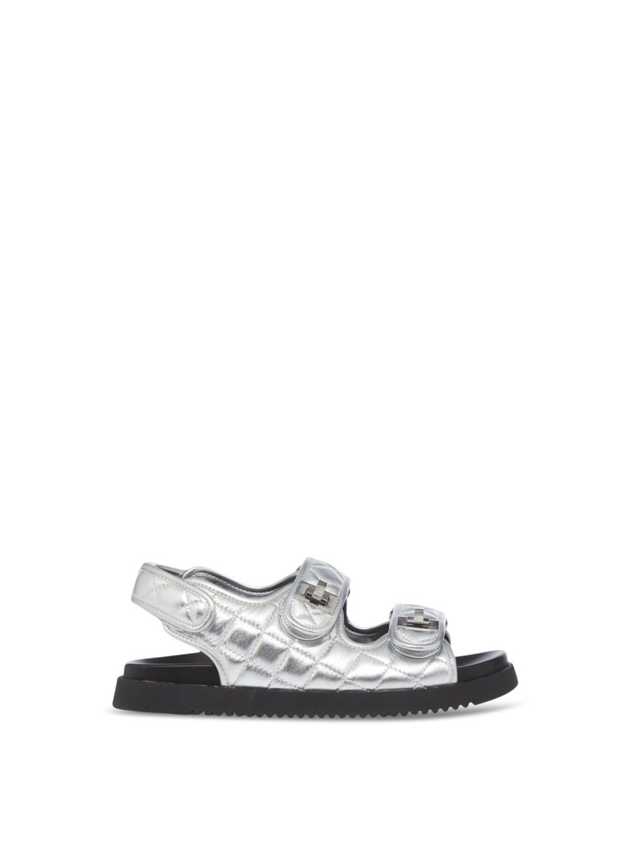 Women Dune London Sandals | Lockstockk Silver