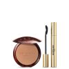 Beauty Guerlain Make-Up | The Terracotta X Noir G Set: The Bronzing Powder & 24H Intense Volume Curl Mascara