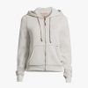 Women True Religion Activewear | Big T Classic Zip Hoodie Lunar Rock