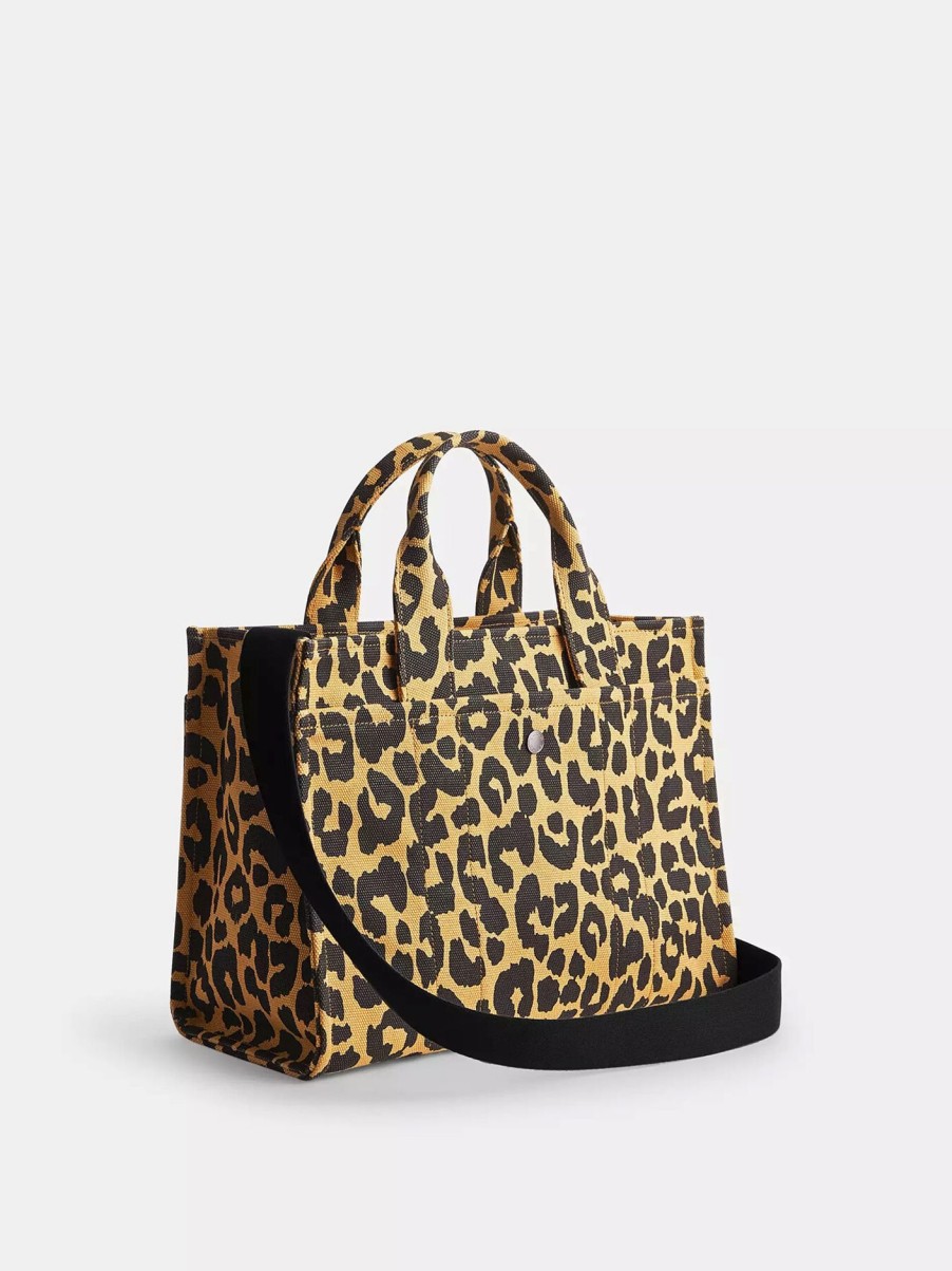 Women COACH Tote Bags | Leopard Cargo Tote Lh/Leopard