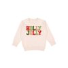 Kids Sweet Wink Sweatshirts & Knitwear | Holly Jolly Patch Toddler Crewneck Natural