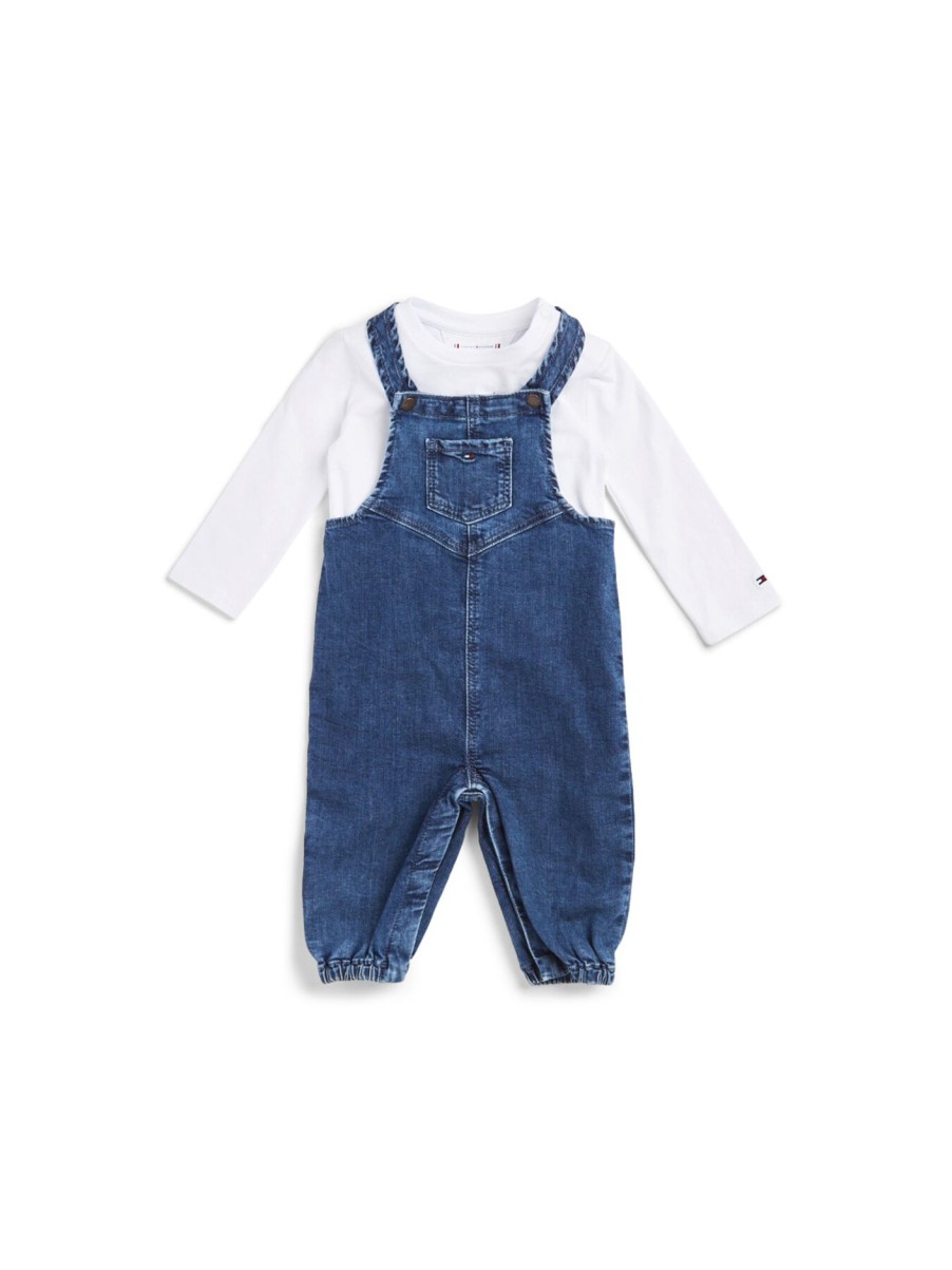 Kids Tommy Hilfiger Dresses & Skirts | Baby Dungaree Denim