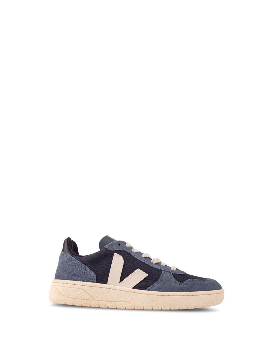 Men VEJA Trainers | Veja V-10 Ripstop Trainers Blue