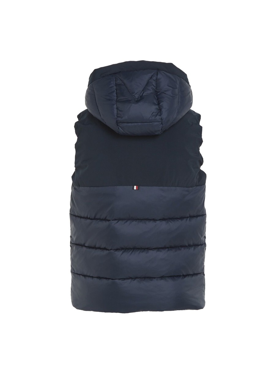 Kids Tommy Hilfiger Coats & Jackets | Mix Media Vest Desert Sky