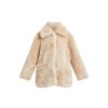 Women Free People Coats & Jackets | Pretty Perfect Fur Peacoat Tea