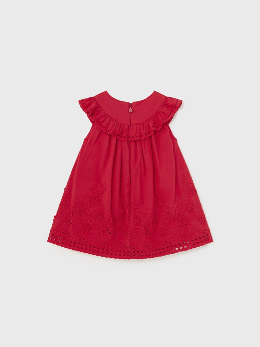 Kids Mayoral Dresses & Skirts | Embroide Dress Red