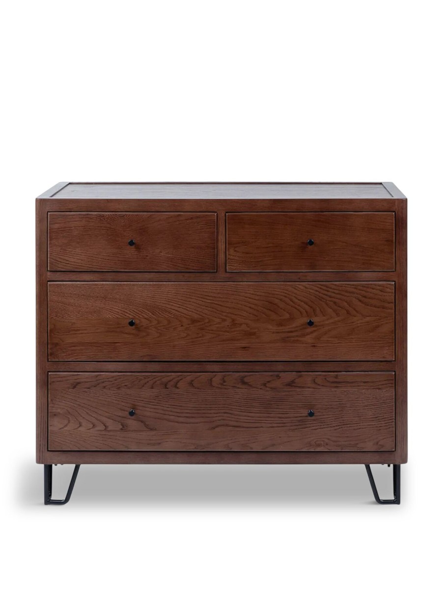 Furniture & Outdoor Heal's Chest Of Drawers | Brunel Low Chest Dark Wood