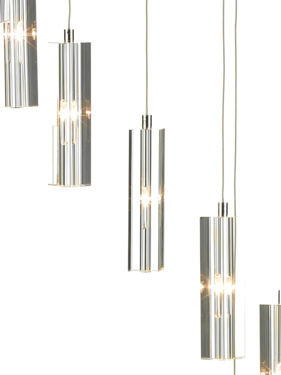 Home & Tech Dar Lighting Ceiling Lights | Galileo Led Cluster Pendant Silver