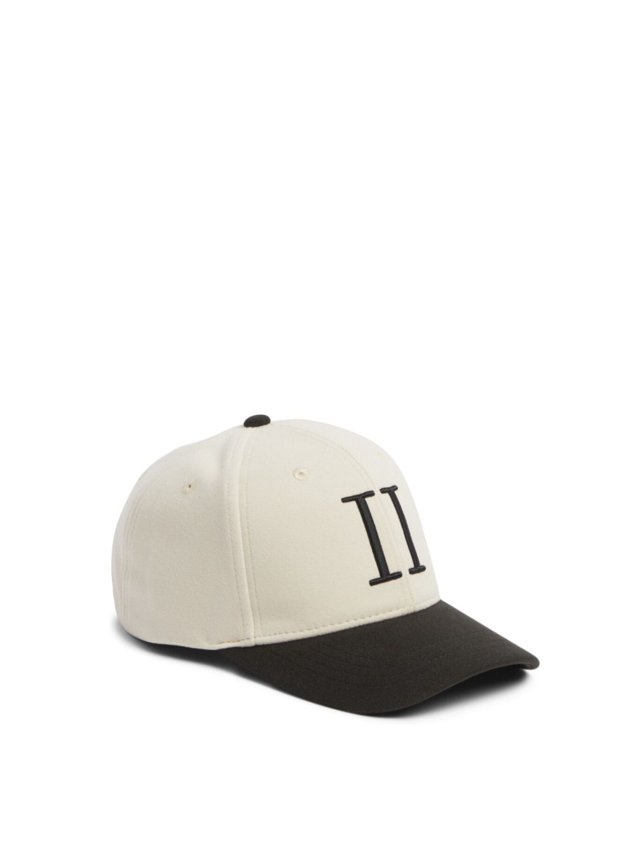 Men Les Deux Hats | Contrast Baseball Cap Ivory-Black