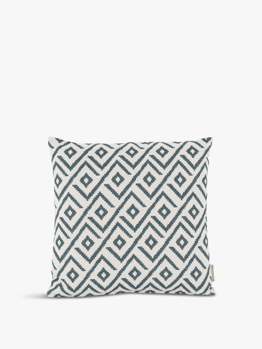 Furniture & Outdoor Bramblecrest Garden Cushions | Geometric Square Scatter Cushion Green