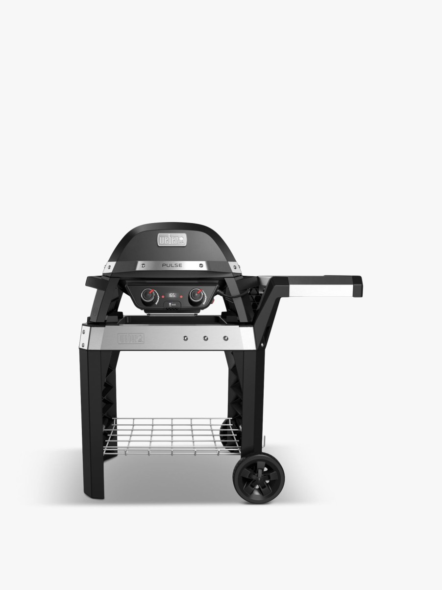 Furniture & Outdoor Weber Bbq'S & Accessories | Pulse 2000 Bbq With Cart Black