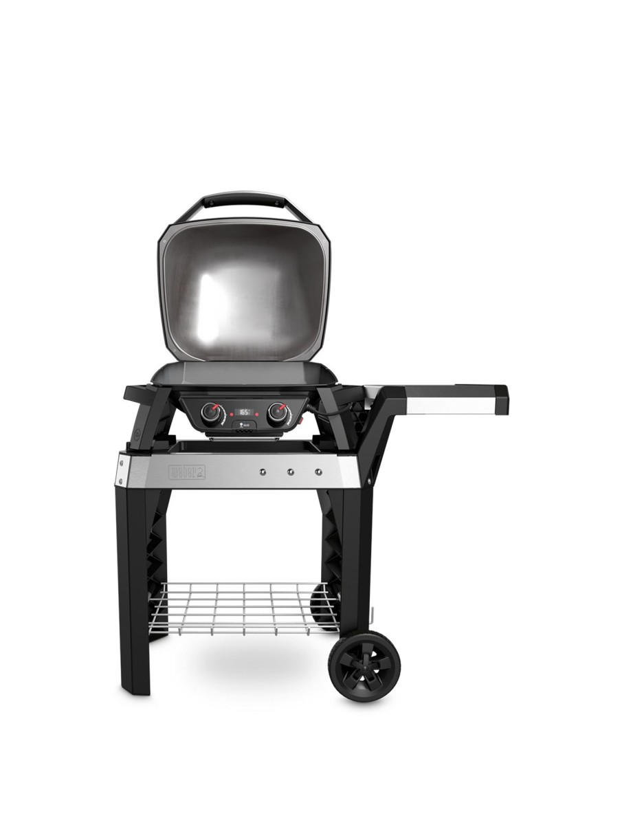 Furniture & Outdoor Weber Bbq'S & Accessories | Pulse 2000 Bbq With Cart Black