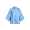 Women DAY Birger et Mikkelsen Tops | Jules Modern Drape Top Silver Lake Blue