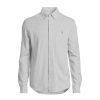 Men Polo Ralph Lauren Shirts | Geometric Oxford Mesh Shirt Andover Heather