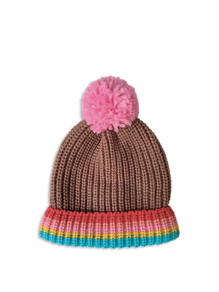 Kids Rockahula Accessories | Rainbow Stripe Knitted Hat Multi