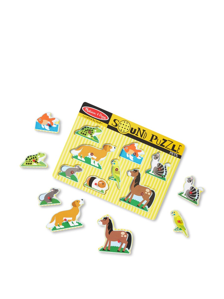 Kids Melissa & Doug Preschool Toys | Pets Sound Puzzle