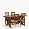 Furniture & Outdoor Barker and Stonehouse Extending Dining Tables | New Frontier X Leg Extending Dining Table And 4 Chairs Mango Wood