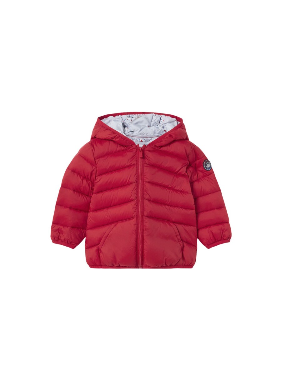 Kids Mayoral Coats & Jackets | Padded Hooded Coat Red