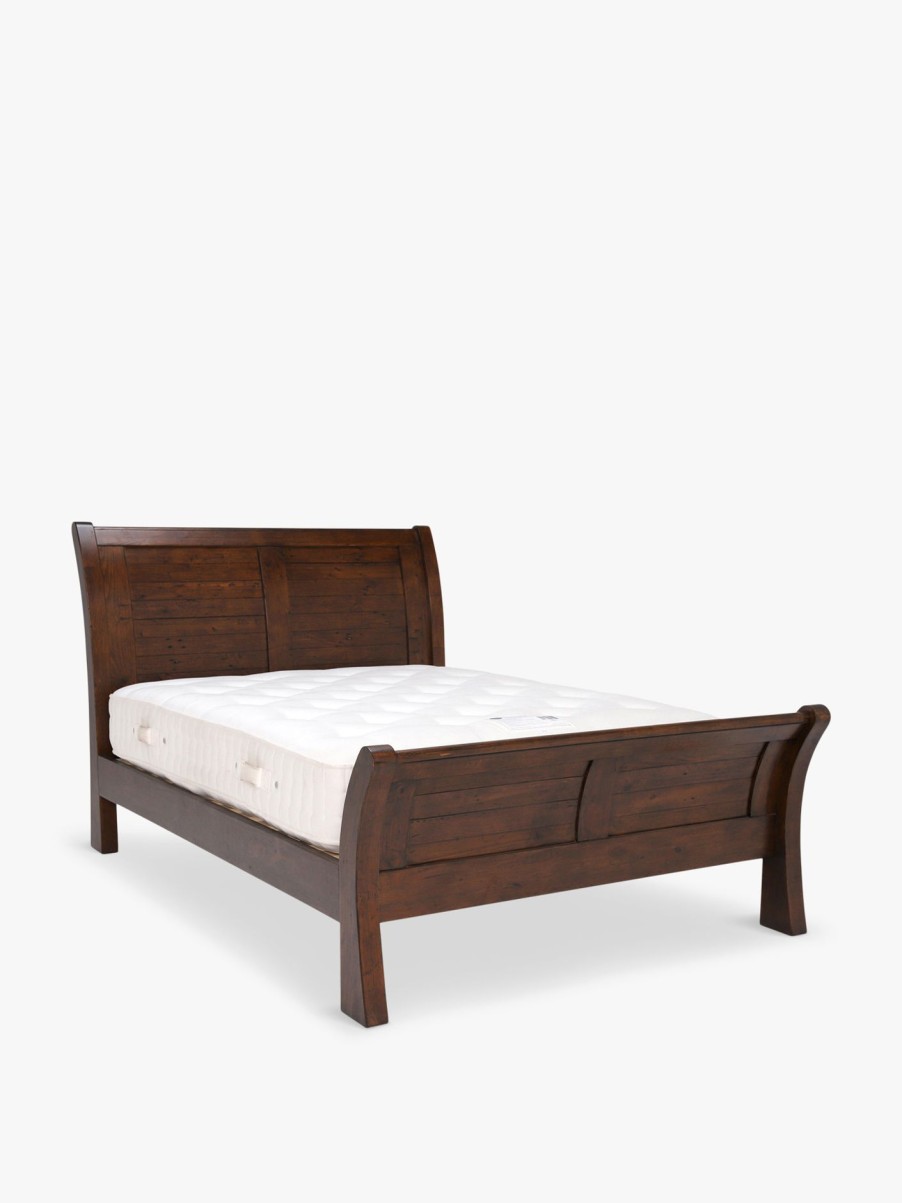 Furniture & Outdoor Barker and Stonehouse Bed Frames | Navajos Reclaimed Wood Panelled Bed Frame Reclaimed Wood, Chestnut Finish