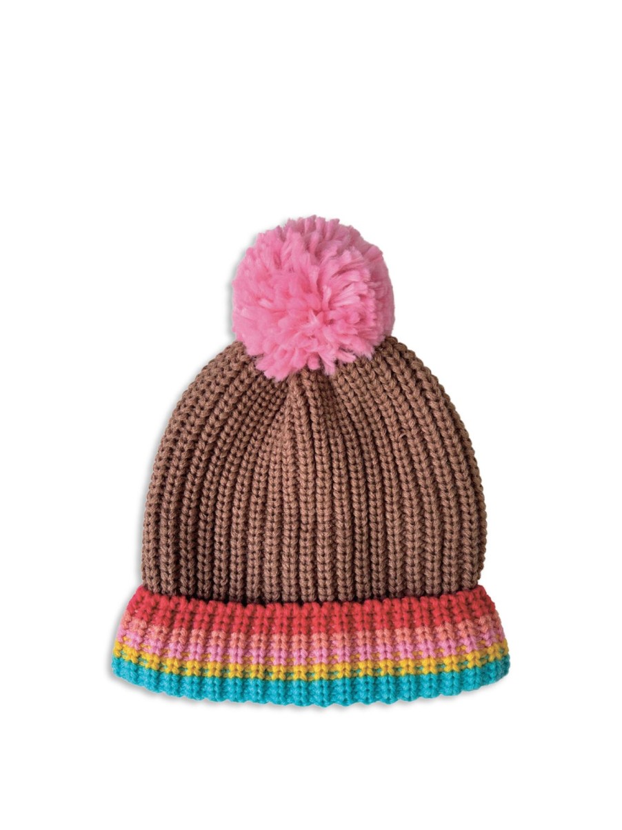 Kids Rockahula Accessories | Rainbow Stripe Knitted Hat Multi