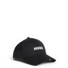 Men HUGO Hats | Jude-Bl Logo Cap Black