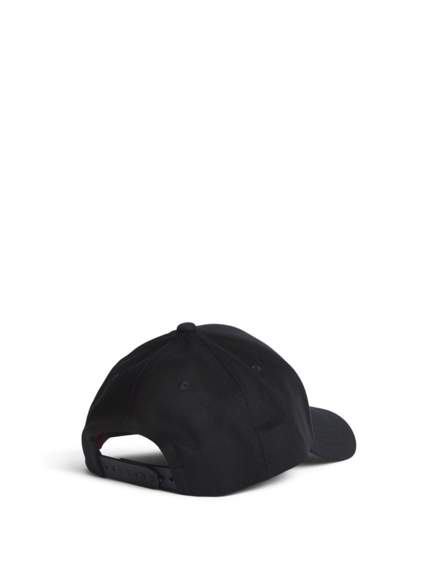 Men HUGO Hats | Jude-Bl Logo Cap Black