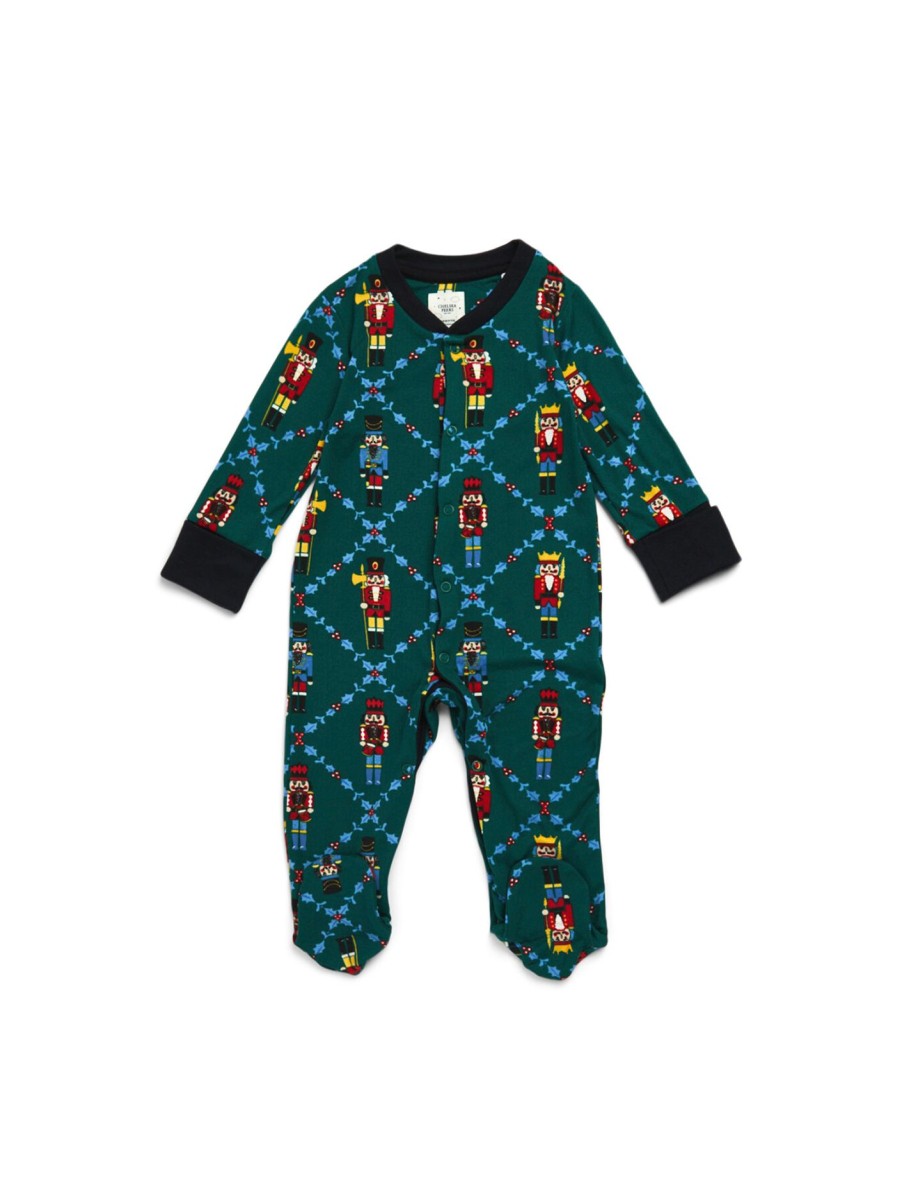 Kids Chelsea Peers Nightwear | Sleepsuits/Onesie - Nutcracker Teal