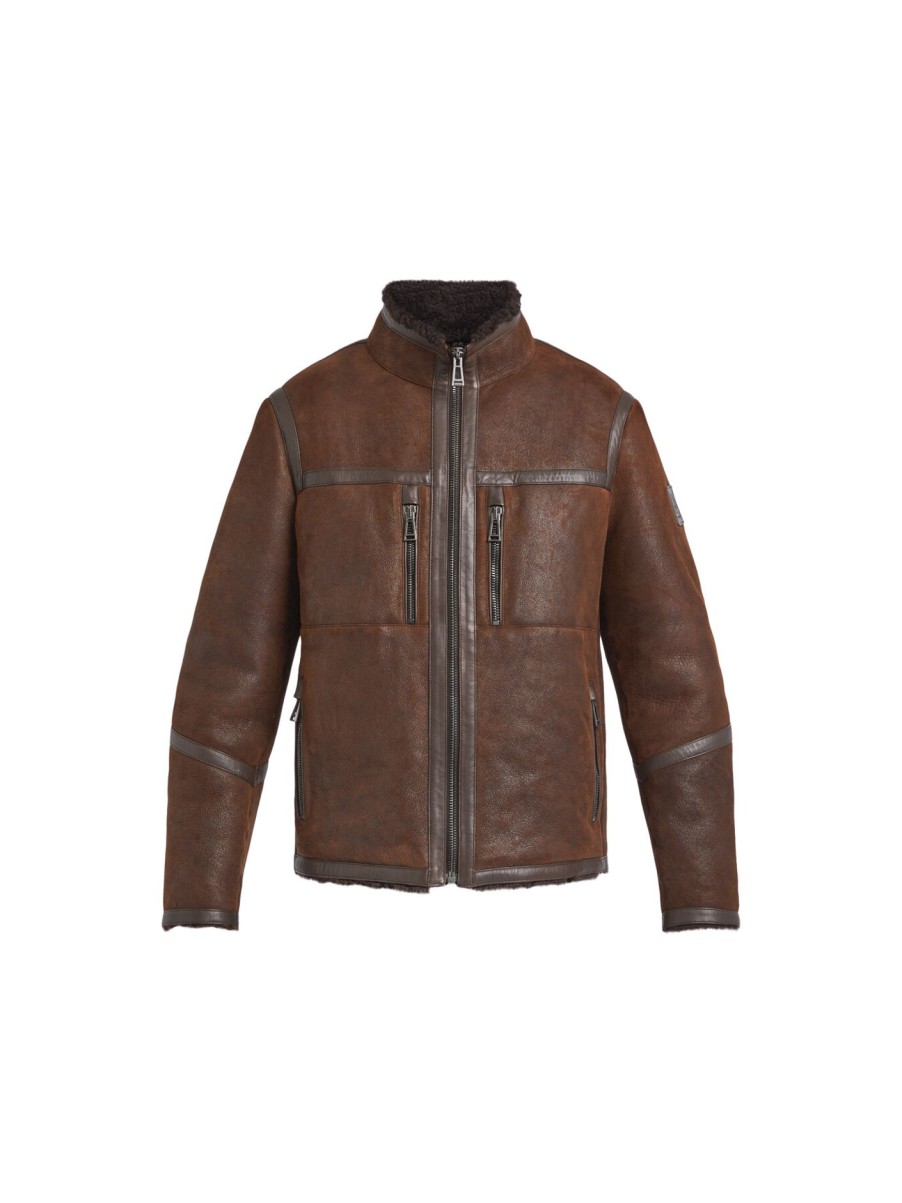 Men Belstaff Coats & Jackets | Tundra Jacket Earth Brown