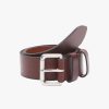 Men Polo Ralph Lauren Belts | Leather Roller Buckle Belt Brown