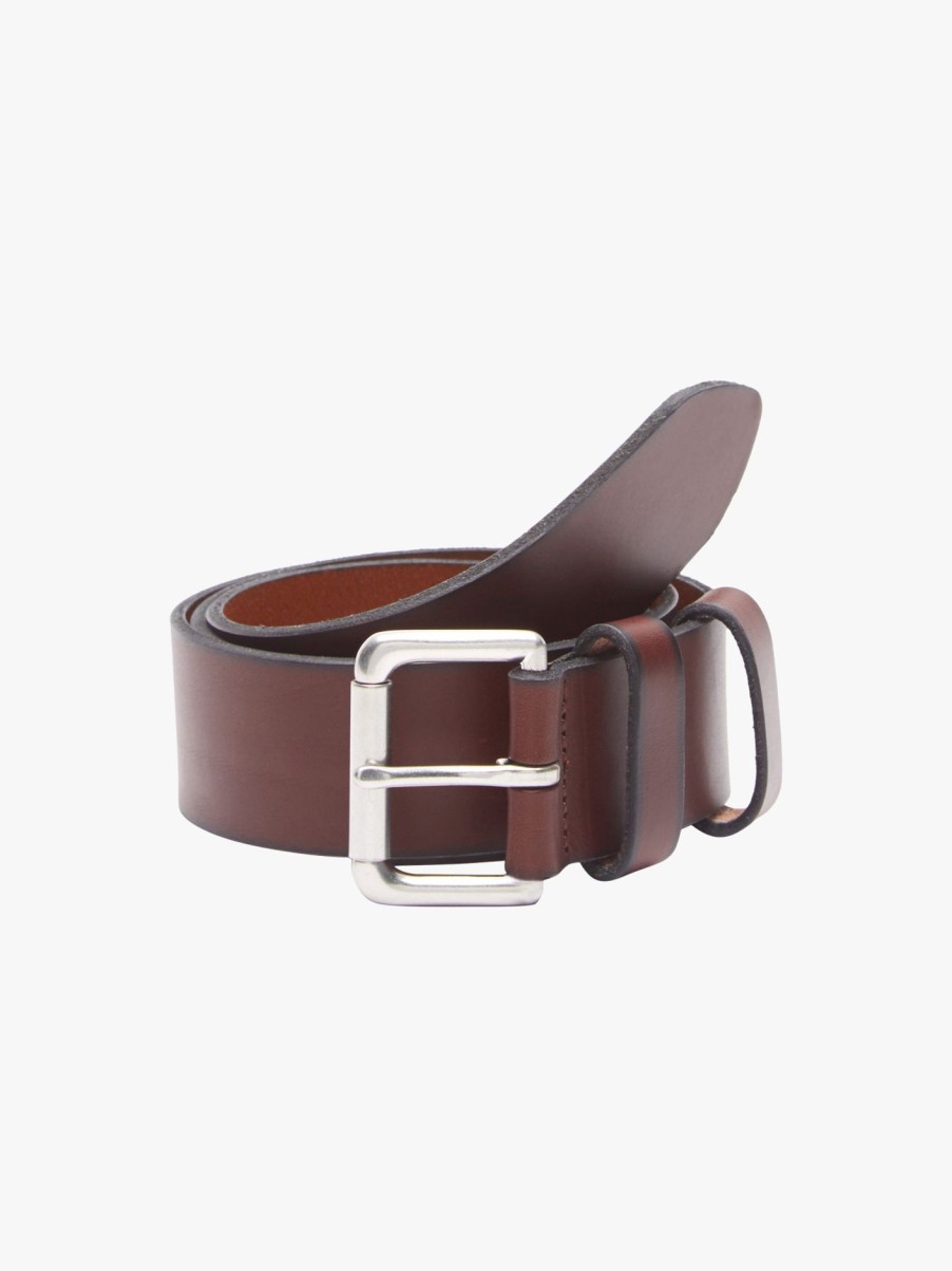 Men Polo Ralph Lauren Belts | Leather Roller Buckle Belt Brown