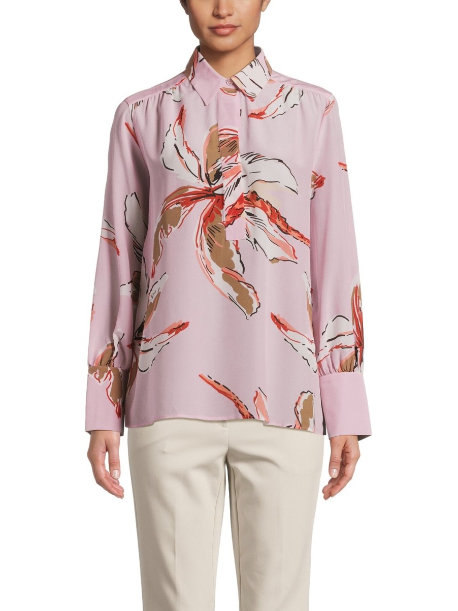 Women Marella Tops | Domez Printed Shirt Pink