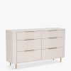 Furniture & Outdoor Barker and Stonehouse Chest Of Drawers | Lucia 6 Drawer Wide Chest White Mahogany