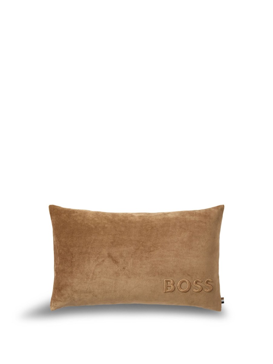 Home & Tech BOSS Home Bedroom Accessories | Bold Logo Cushion Cover Camel