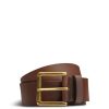 Men BOSS Belts | Joris Leather Belt Dark Brown