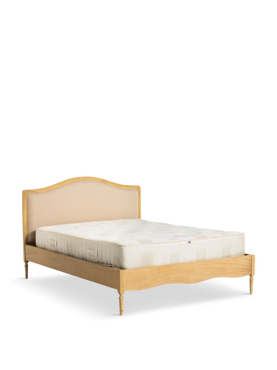 Furniture & Outdoor Barker and Stonehouse Mattresses | Cecile Light Wood Upholstered French Style King Bed Frame