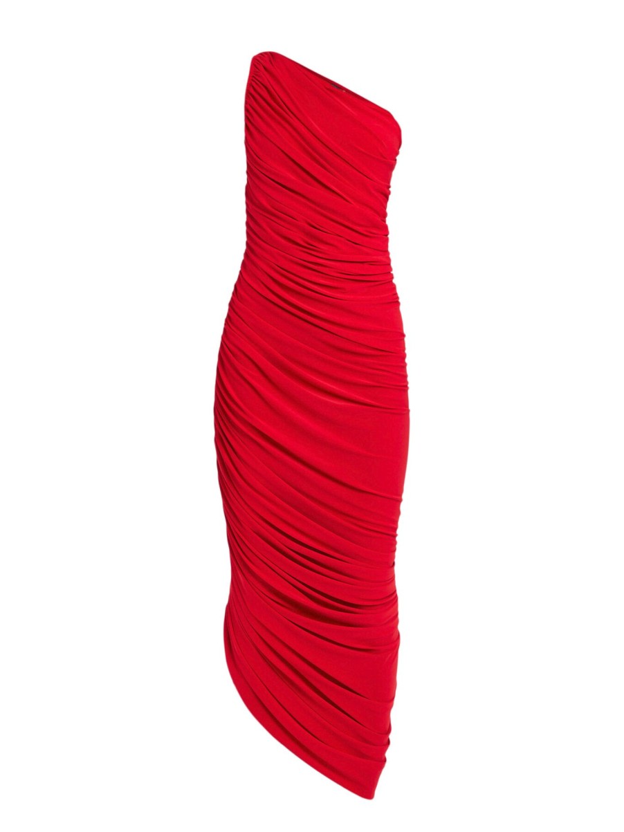 Women Norma Kamali Dresses | Diana Gown Tiger Red