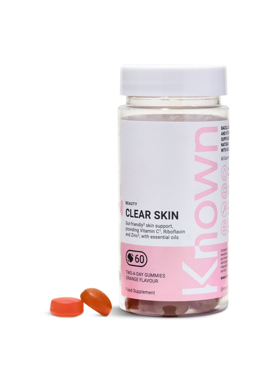 Beauty Known Nutrition Supplements | Clear Skin Vegetarian Gummies