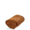 Home & Tech Heal's Throws & Blankets | Velvet Kantha Bedspread Toffee 240 X 260 Brown