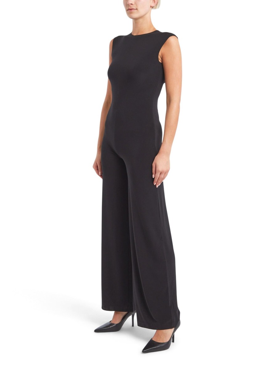 Women Norma Kamali Jumpsuits & Playsuits | Sleeveless Jumpsuit Black