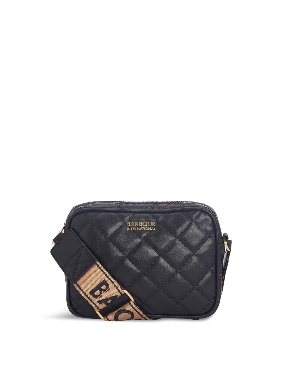 Women Barbour Cross Body Bags | B.Intl Quilted Sloane Crossbody Bag Black