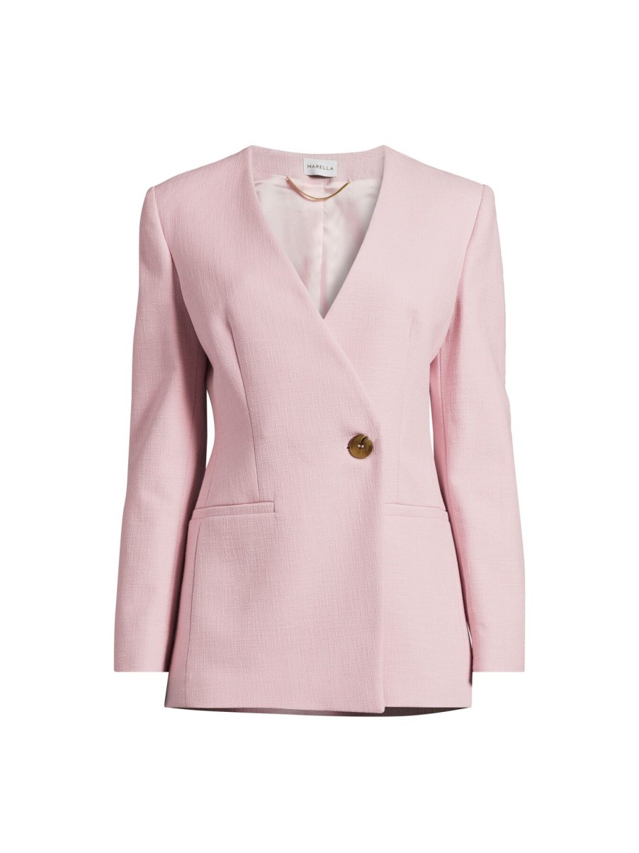 Women Marella Coats & Jackets | Himare One Button Blazer Pink