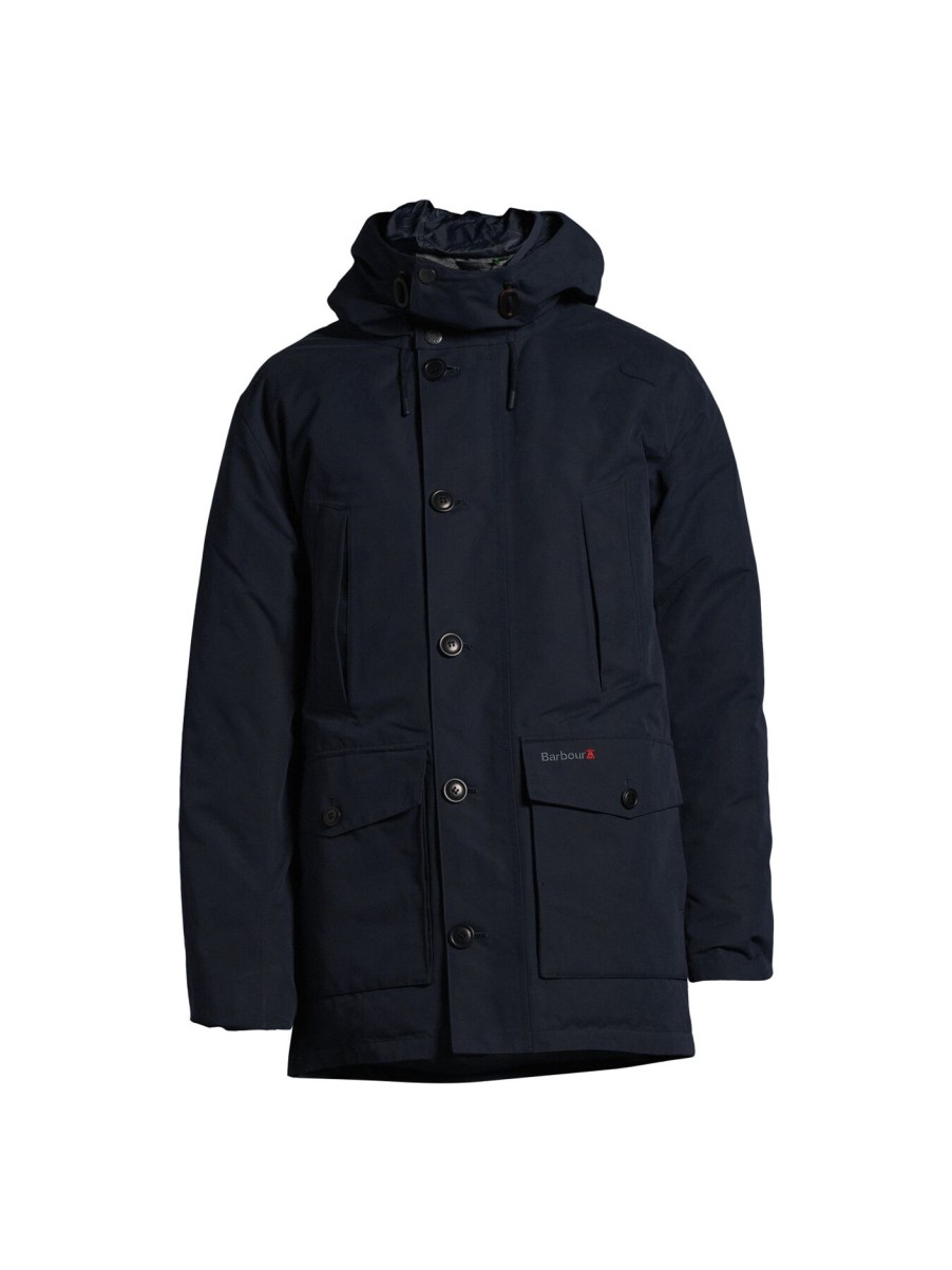 Men Barbour Coats & Jackets | Antartic Parka Jacket Navy